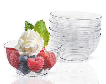 100 stycken - Festtillbehör Engångsplastporslin, 2oz (60ml/72*35 mm) Mini dessertskål