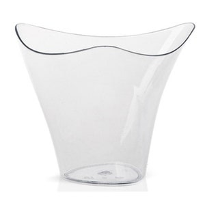 50 Stück - Partyzubehör Einweg-Kunststoffgeschirr, 100 ml / 75 * 62 mm Mini-Dessertbecher