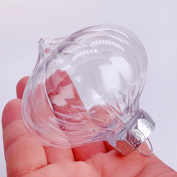 30 Palline Di Natale Trasparenti Riempibili Da 8.9 Cm | Plastica Resistente Con Tappo Argentato | Ideali Per Decorazioni Fai Da Te E Addobbi Festivi - 3