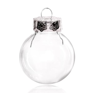 20 pezzi x fai da te verniciabile infrangibile riempibile decorazione natalizia casa ornamento 2,36 pollici (60 mm) palla di plastica
