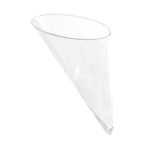 40 Pieces - Party Supplies Disposable Plastic Tableware, 2.0oz/3.9*2.4in(60ml/100*60mm) Mini Cone