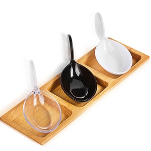 100 Pieces - Party Supplies Disposable Plastic Tableware, 1.6*3.9in (40*98mm) White Dessert Mini Fish Tasting Spoon