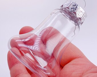 100 Pieces x DIY Paintable Shatterproof Fillable Home Xmas Christmas Decoration Ornament 2.36 Inch (60mm) Plastic Jingling Bell