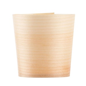 100 Pieces - Party Supplies Disposable Tableware 3oz/90ml Natural Wood Biodegradable Food Cup