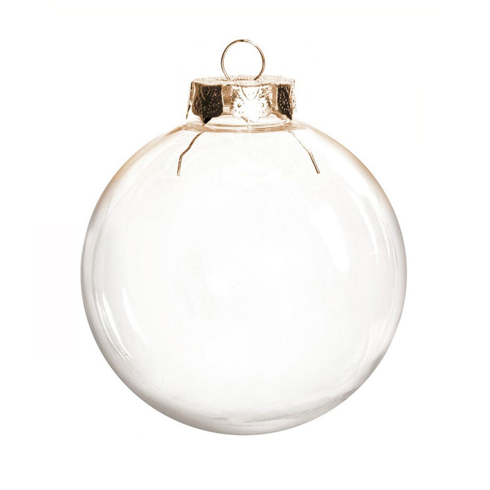 20 Pieces x DIY Paintable Shatterproof Fillable Home Xmas Christmas Decoration Ornament 3.15 Inch (80mm) Transparent Plastic Ball
