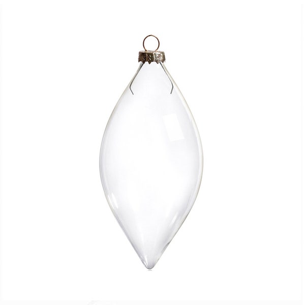 5 Pieces x DIY Paintable Fillable Home Christmas Decoration Ornament 120*60mm Glass Drop