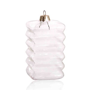 5 Pieces x DIY Paintable Fillable Home Xmas Christmas Decoration Ornament 3.94 Inch (100mm) Glass Lantern