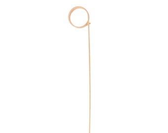 100/Pack - Home Party Supplies 5.9inch/150mm Disposable Cocktail Fruit Natural Spiral Bamboo Skewers