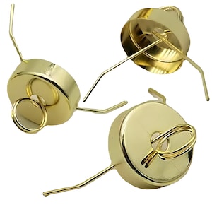 50 Pieces x Golden Creative Hanger Tops Hanging Caps for DIY Christmas Xmas Decorations Ball Hook Ornament Pendant