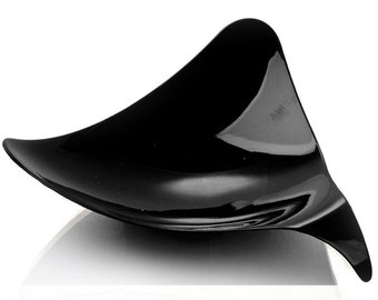 40 Pieces - Party Supplies Disposable Plastic Tableware, 3.1*3.0in(80*75mm) Black Dessert Mini Appetizer Plate