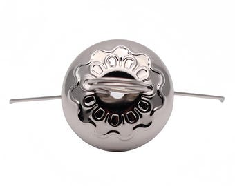 50 Pieces x Classic Silver Creative DIY Christmas Xmas Decorations Ball Hook Ornament Pendant Hanger Tops Hanging Caps