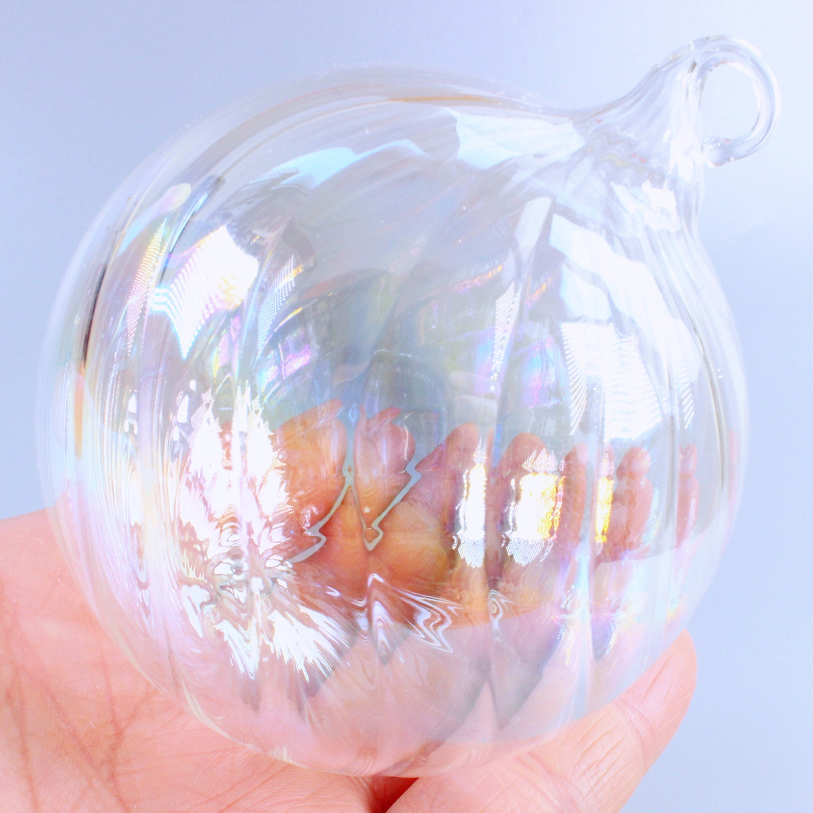 Darice Plastic Fillable Ornaments 6 Pack With a Opening in the Front  Terrarium 
