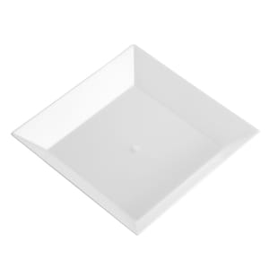 50 pezzi - Stoviglie monouso in plastica per feste, piatti quadrati da dessert bianchi da 3,5 pollici (90 mm)