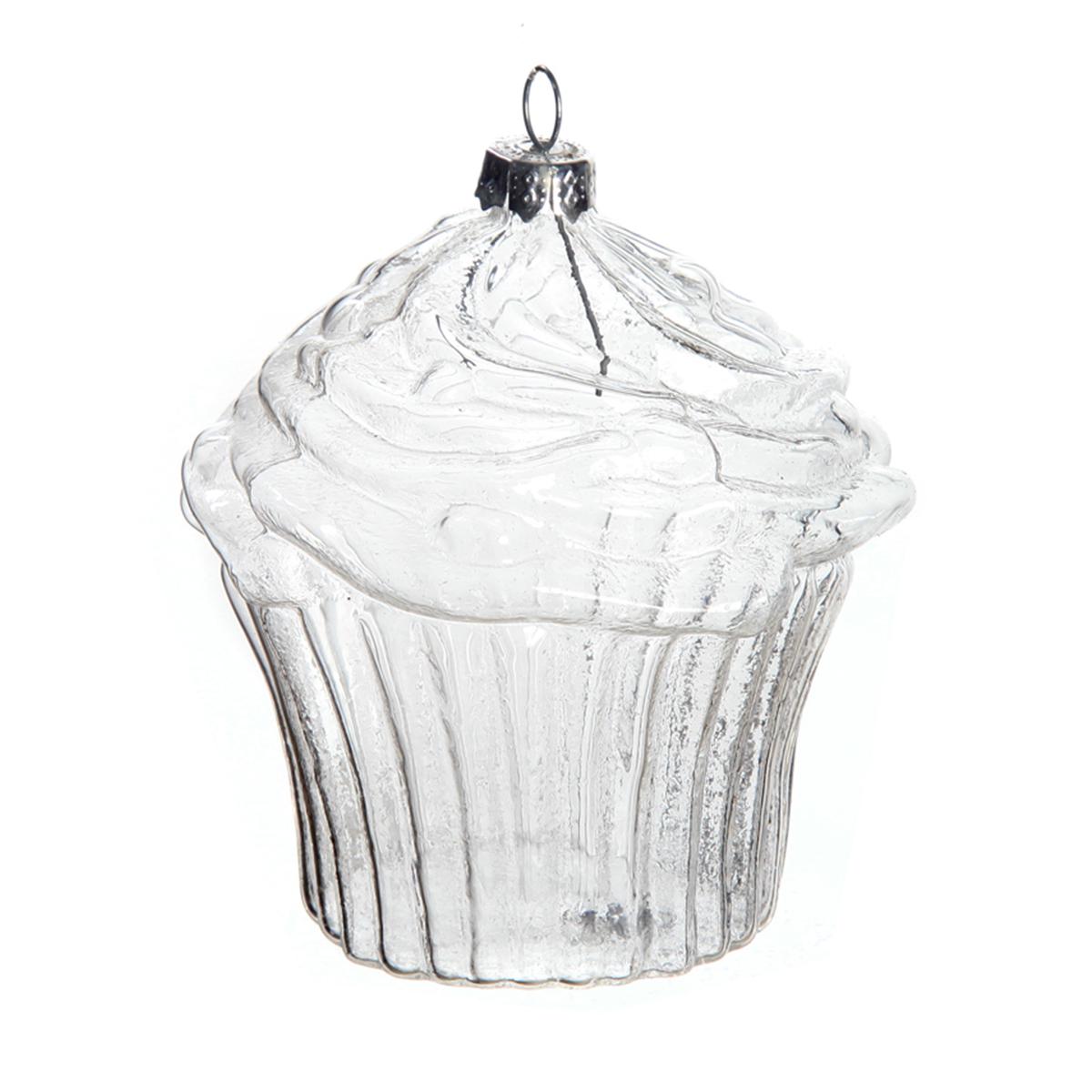 5 Pieces x DIY Paintable Fillable Home Xmas Christmas Decoration Ornament 3.15 Inch (80mm) Glass Cake Cup