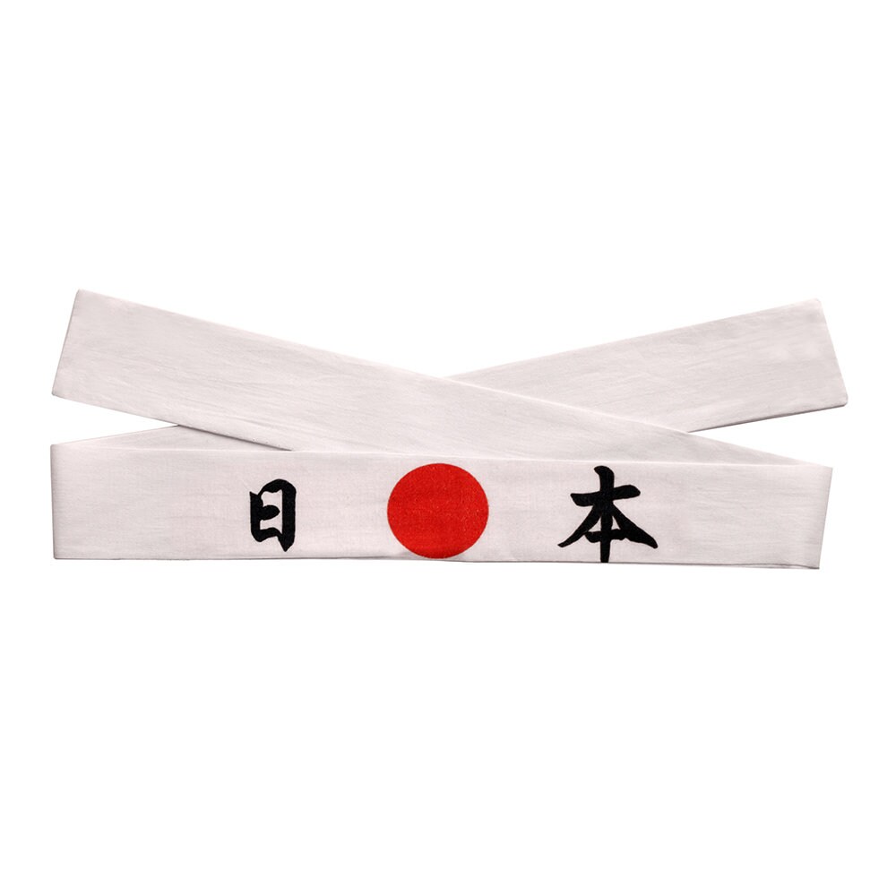 Lot De 2 Bandeaux Décoratifs Japonais - Style Samouraï Et Sushi - Tissu Confortable