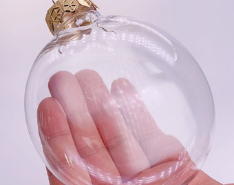 100 Pieces x DIY Paintable Shatterproof Fillable Home Xmas Christmas Decoration Ball 4 Inch (100mm) Transparent Plastic Disc Ornament