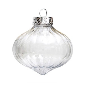 10 pezzi x fai da te verniciabile infrangibile riempibile decorazione natalizia casa ornamento 2,76 pollici (70 mm) cipolla di plastica trasparente