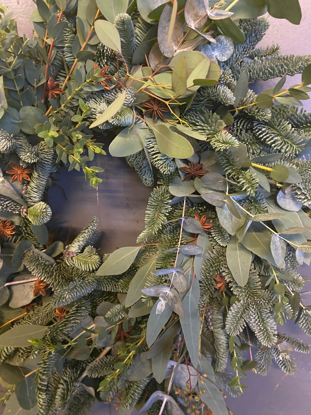 Fresh Wreath Wreath Making Kit Christmas Door Wreath Gift Etsy UK