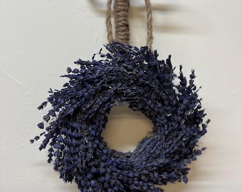 Aromatherapy Dried Lavender Wreath Decor Wall Hanging