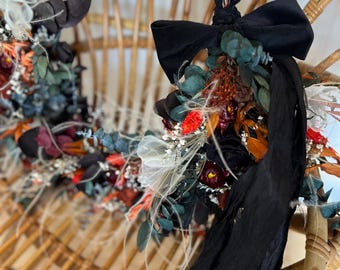 Autumn Rust & Black Rose Hoop Collection