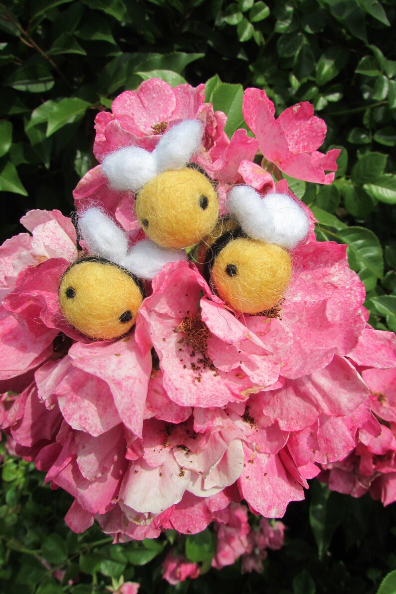 Bee Bumble Bee Felt Cute Gifts for Her Bumblebee Ornament Etsy