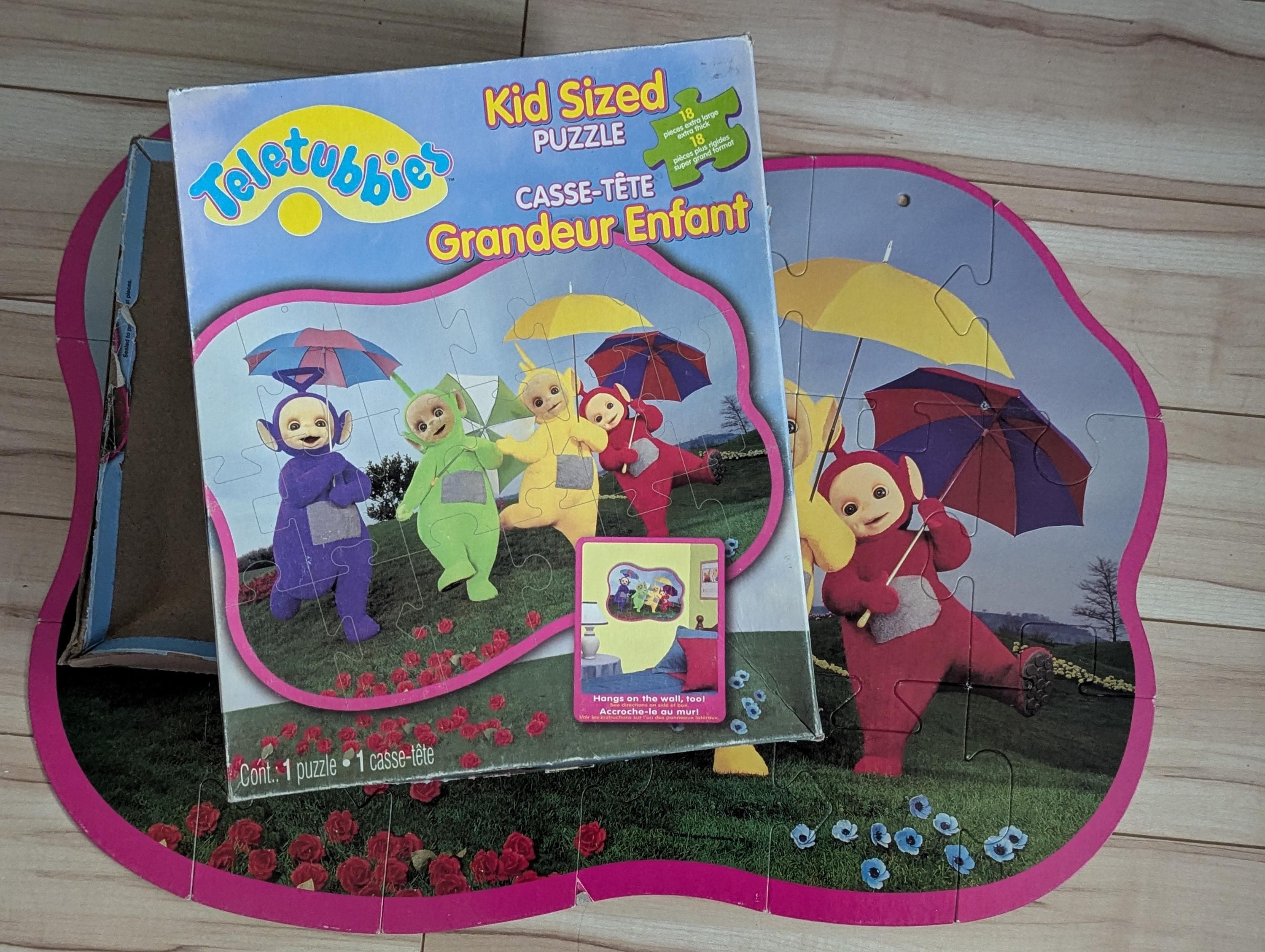Vintage Teletubbies Twin Bed Sheet & XL Puzzle Set From Daysela's
