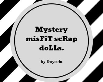 Mystery misFiT scRaP doLLs by Daysela. Gothic Doll Shop. Gothic Girl. Gothiccore. Handmade Art Dolls. Mystery Doll Subscription Gifts