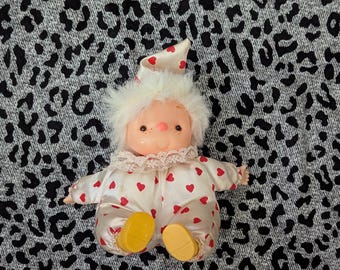 Adorable Heart Clown from Daysela&#39;s Small Little Shop of Strange and UnusuaL. Sitting Clowns. El Greco Clowns. Monchichi Clowns.