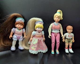 Vintage Fisher Price Dollhouse Dolls: 1990s Loving Family Figures