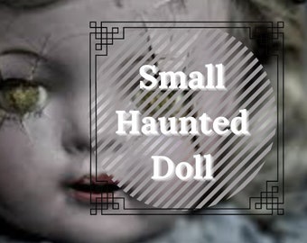 small mystery haunted doll from Daysela's Haunted Doll Collection. Mystery Dolls. Mystery Kits. Witch Dolls. Voodoo Dolls. antique finds.