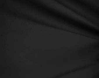 BLACK 60" Wide Premium Broadcloth Cotton Fabric by The Yard