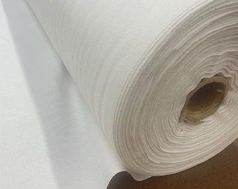 Cotton Duck Canvas White 10oz. 60 Inch Wide by The Yard - WHITE