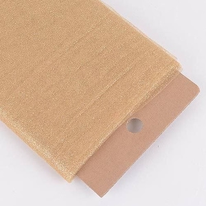 54&quot; Inch X 10 Yards GOLD Premium Glitter Tulle Fabric Bolt - FREE Ship