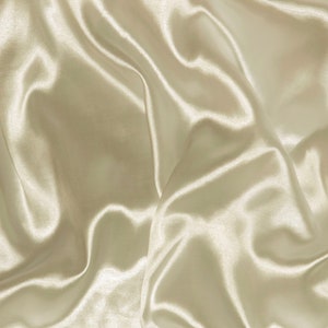 IVORY Premium Bridal Wedding Satin Charmeuse Fabric 60&quot; Wide Sold by the Yard