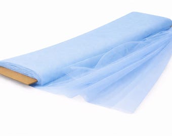 LIGHT BLUE Polyester Tulle Fabric Bolt 54 inch 40 Yards