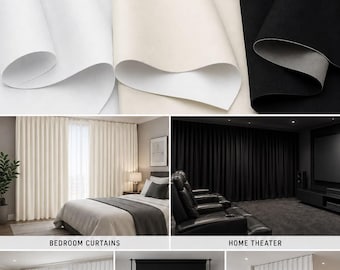 58'' Wide Blackout Drapery Lining Color Fabric By the Yard
