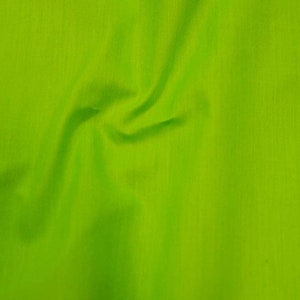 LIME GREEN 60&quot; Wide Premium Cotton Blend Broadcloth Fabric by The Yard