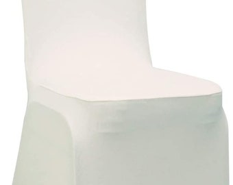 Universal IVORY Polyester Spandex Folding Chair Cover Wedding Party