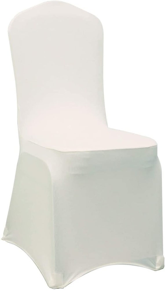 Universal IVORY Polyester Spandex Folding Chair Cover Wedding Party 