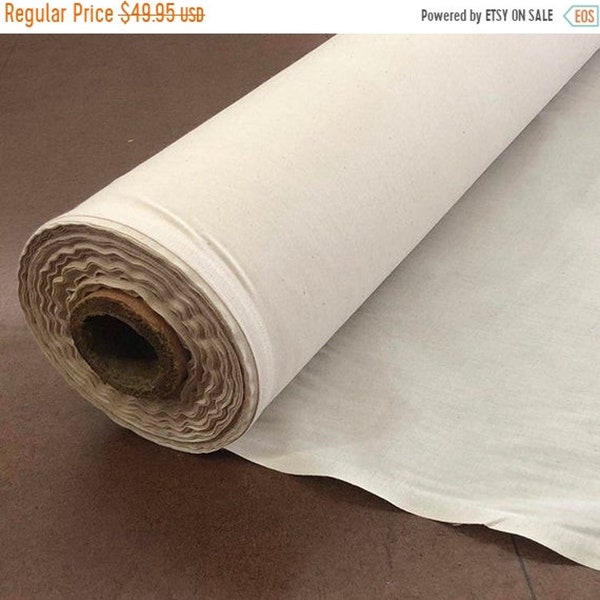 Natural 100% Cotton Muslin Fabric/Textile Unbleached - Draping Fabric - 60in. Wide