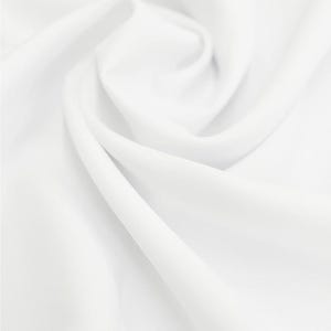 120&#39;&#39; Poly Poplin Polyester Superior Quality Fabric by the Yard - WHITE