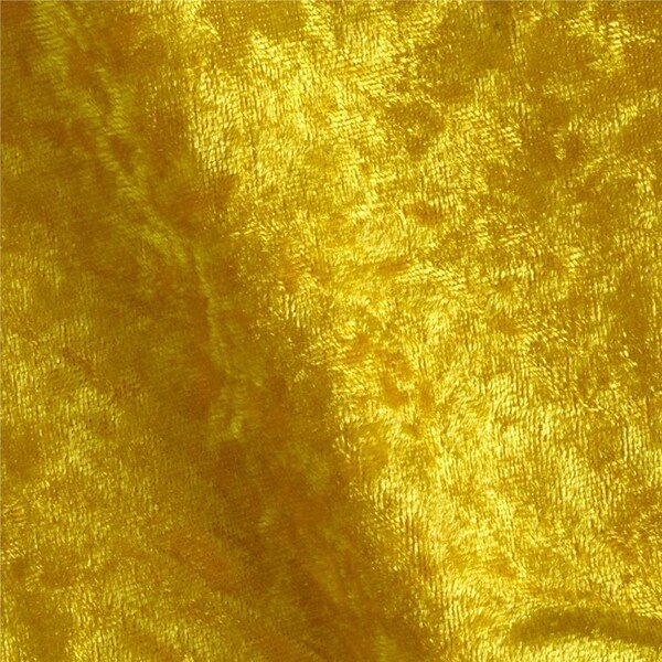 Yellow Velvet Fabric Etsy