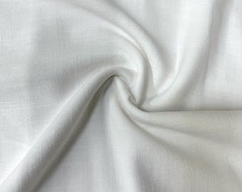 Sedona Designz 100% Pure Linen Fabric - 58” Wide, 12 oz - Heavyweight Natural Linen by the Yard - Natural/White
