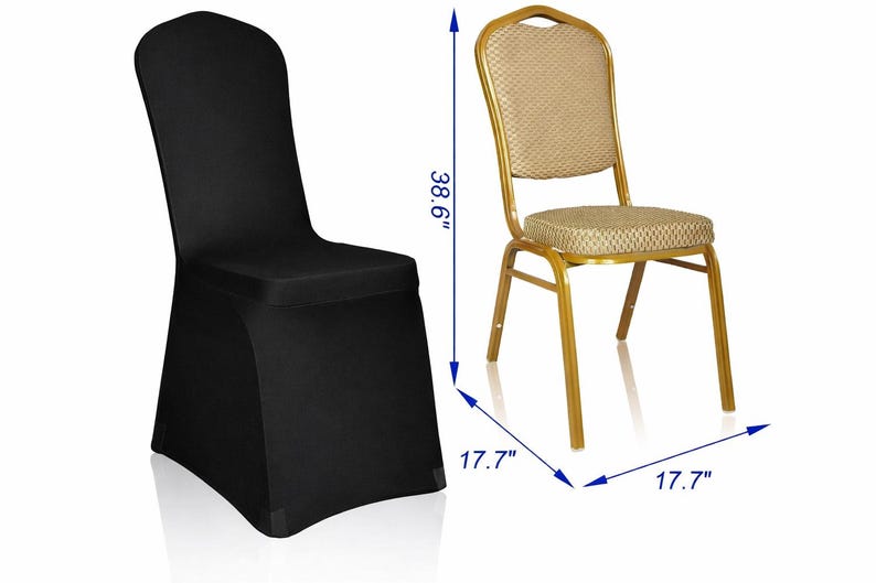 Universal Polyester Spandex Folding Chair Cover Wedding Party - White/Black/Ivory image 8