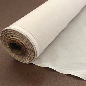 10 yards de mousseline de coton naturelle 100 %/textile écru - Tissu de drapage - Continu (60 po. de large)