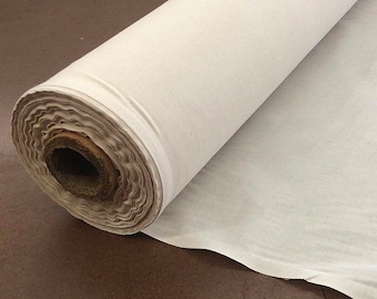 Natural 100% Cotton Muslin Fabric/Textile Unbleached - Draping Fabric - by the yard (60in. Wide)