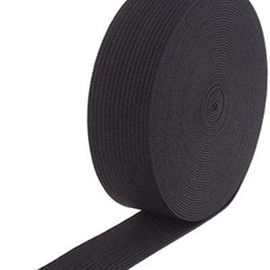 Elastic 1&#39;&#39; Wide 50 Yards - BLACK