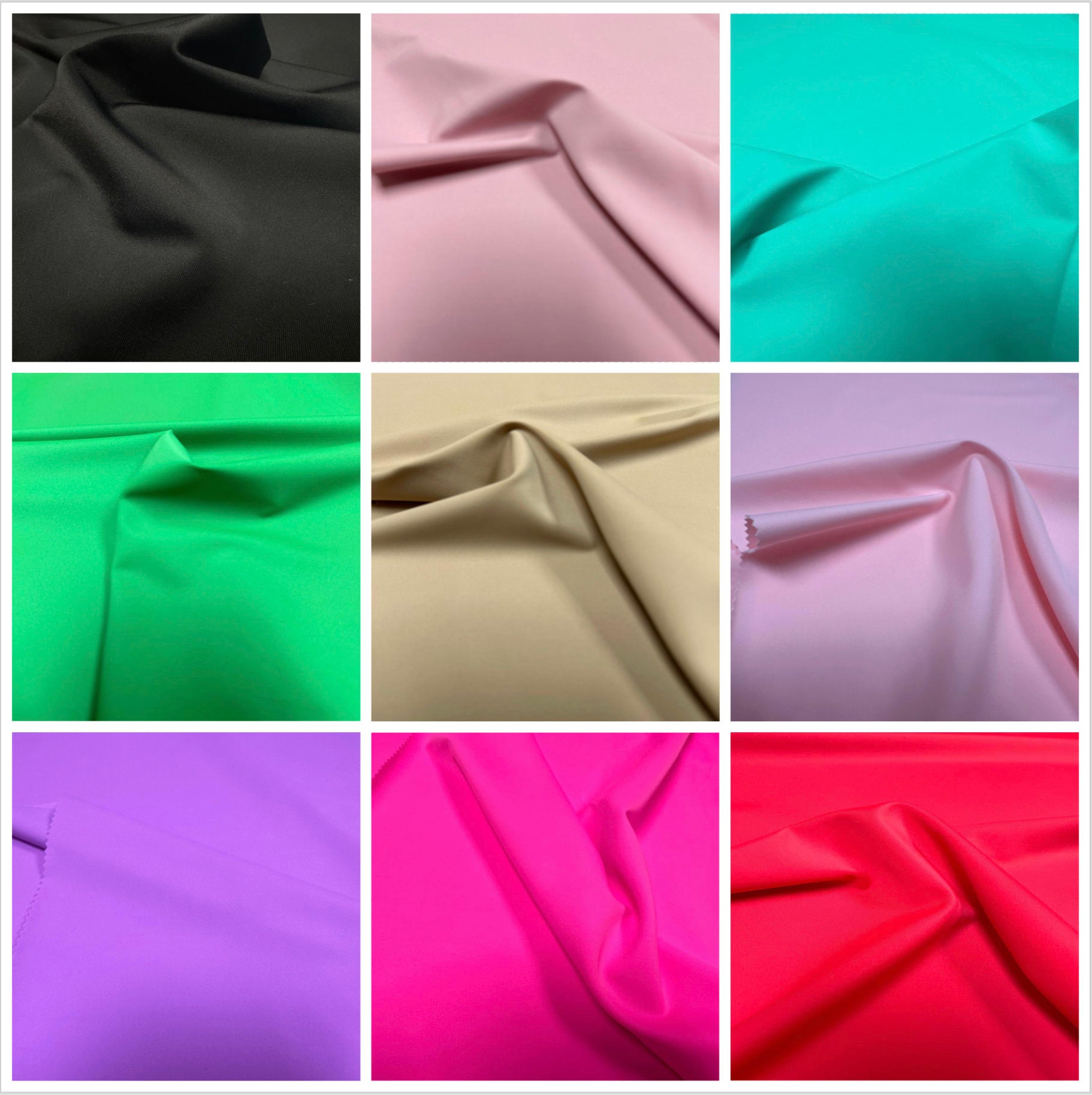 4-way Stretch Nylon Spandex Matte Full Dull Tricot Fabric - for