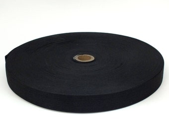 Elastic 3/4 Inch Wide 50 Yards - BLACK