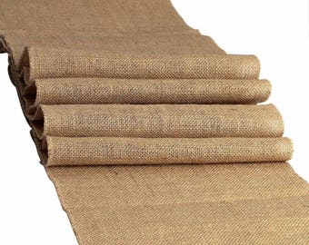 100% Natural Chic Rustic Burlap Jute Table, Aisle Runners 12" x 120" - FREE SHIP